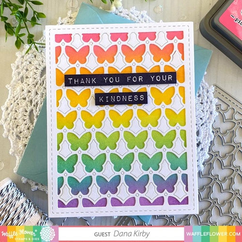 Simon Says Stamp! Waffle Flower LABEL MAKER SENTIMENTS Clear Stamps 420621*