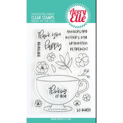 Simon Says Stamp! Avery Elle Clear Stamps CUP OF WISHES ST 21 21*