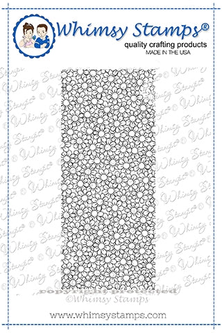 Simon Says Stamp! Whimsy Stamps SLIMLINE DELIGHTFUL DAISIES Cling Stamp DDB0019a*