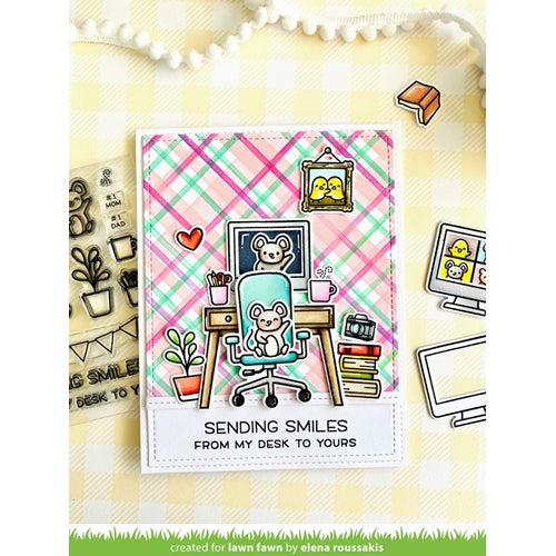 Simon Says Stamp! Lawn Fawn PLAID Stencils lf2576