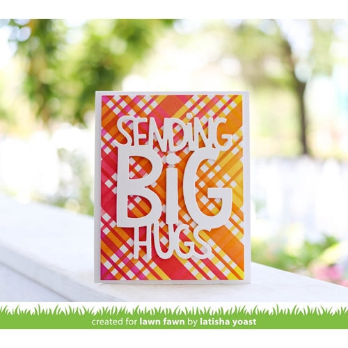 Simon Says Stamp! Lawn Fawn PLAID Stencils lf2576