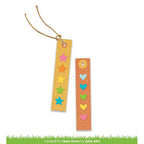 Simon Says Stamp! Lawn Fawn HEARTS AND STARS SKINNY TAG Custom Craft Dies lf2572