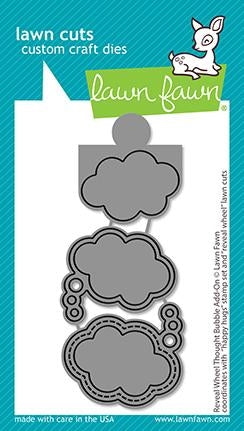 Simon Says Stamp! Lawn Fawn REVEAL WHEEL THOUGHT BUBBLE ADD-ON Custom Craft Dies lf2567