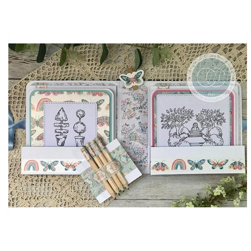 Simon Says Stamp! Craft Consortium SECRET GARDEN TOPIARY Clear Stamps CCSTMP061*