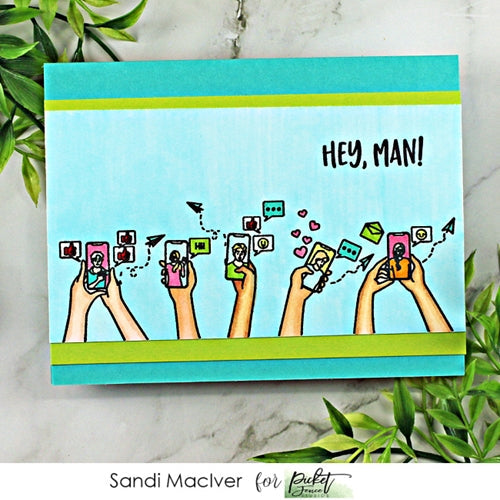 Simon Says Stamp! Picket Fence Studios NICE SEEING YOU Clear Stamps bb169*