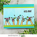 Simon Says Stamp! Picket Fence Studios NICE SEEING YOU Clear Stamps bb169*