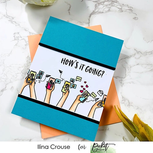 Simon Says Stamp! Picket Fence Studios NICE SEEING YOU Clear Stamps bb169*