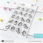 Simon Says Stamp! Mama Elephant Clear Stamps LITTLE UNICORN AGENDA