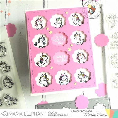Simon Says Stamp! Mama Elephant Clear Stamps LITTLE UNICORN AGENDA