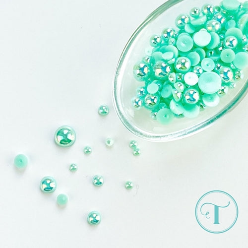 Simon Says Stamp! Trinity Stamps MIRRORED MINT BAUBLES Embellishments Box tsb155