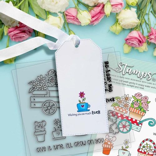 Simon Says Stamp! Polkadoodles GROW ON YOU Clear Stamps pd8141*