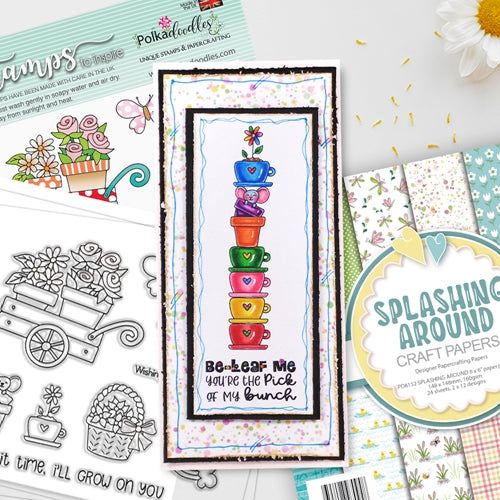 Simon Says Stamp! Polkadoodles GROW ON YOU Clear Stamps pd8141*