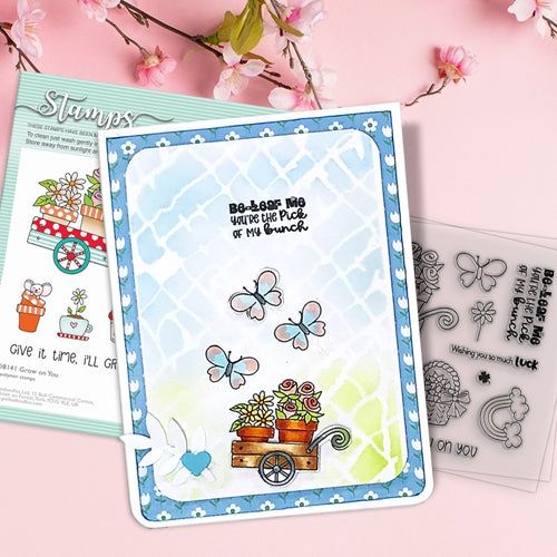 Simon Says Stamp! Polkadoodles GROW ON YOU Clear Stamps pd8141*