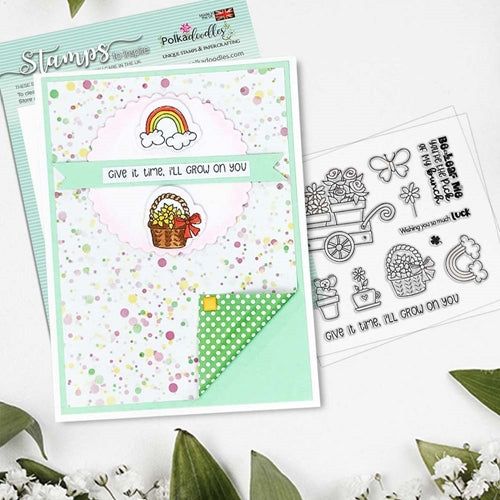 Simon Says Stamp! Polkadoodles GROW ON YOU Clear Stamps pd8141*