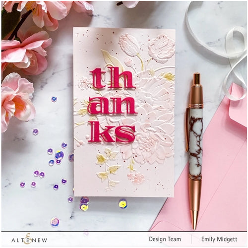 Simon Says Stamp! Altenew SPRING BLOSSOM 3D Embossing Folder ALT6131