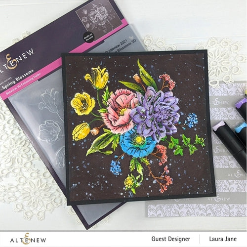 Simon Says Stamp! Altenew SPRING BLOSSOM 3D Embossing Folder ALT6131