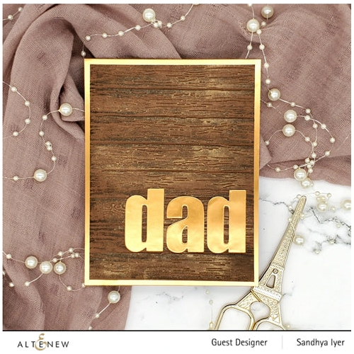 Simon Says Stamp! Altenew DECKS AND PLANKS 3D Embossing Folder ALT6128