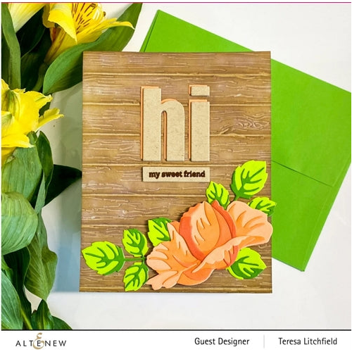Simon Says Stamp! Altenew DECKS AND PLANKS 3D Embossing Folder ALT6128