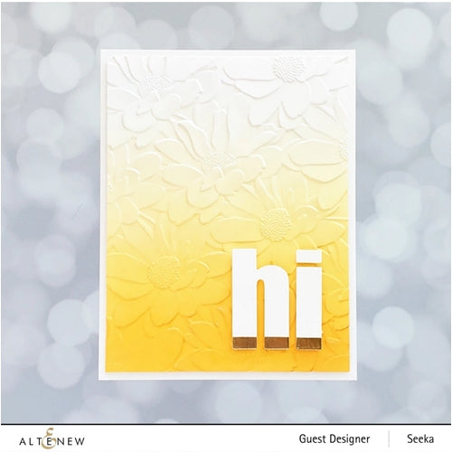 Simon Says Stamp! Altenew DAISY BED 3D Embossing Folder ALT6127