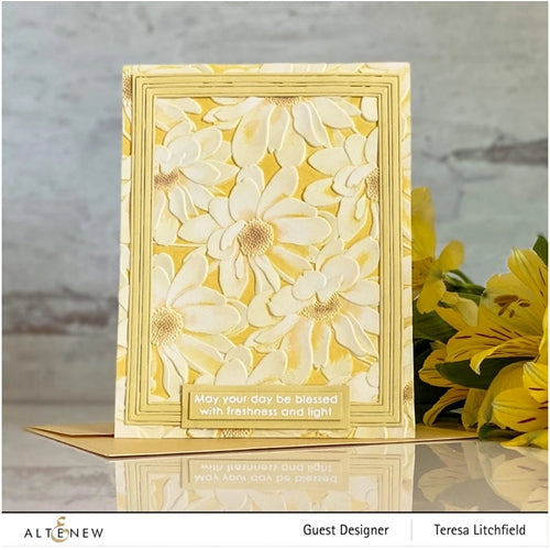 Simon Says Stamp! Altenew DAISY BED 3D Embossing Folder ALT6127