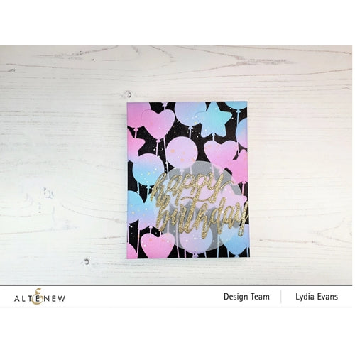 Simon Says Stamp! Altenew BUNCH OF BALLOONS 3D Embossing Folder ALT6124