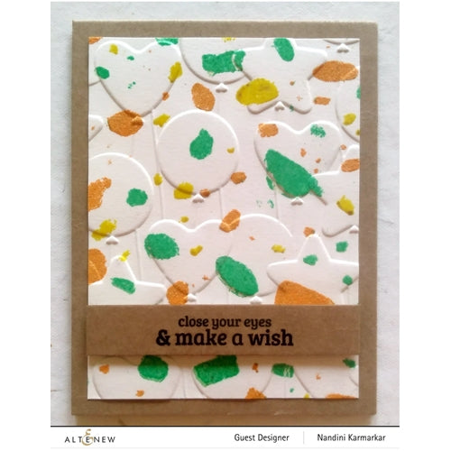 Simon Says Stamp! Altenew BUNCH OF BALLOONS 3D Embossing Folder ALT6124
