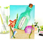 Simon Says Stamp! Papertrey Ink MESSAGE IN A BOTTLE Clear Stamps 1291*