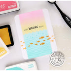 Simon Says Stamp! Hero Arts WAVES SCENIC Stencil SA163