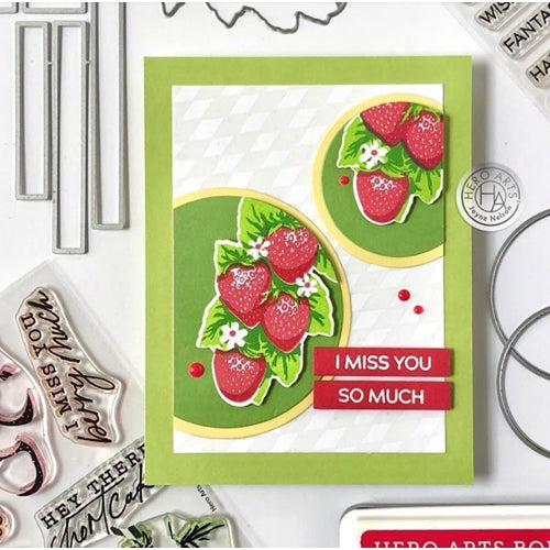 Simon Says Stamp! Hero Arts Clear Stamps COLOR LAYERING STRAWBERRY CM539