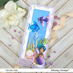 Simon Says Stamp! Whimsy Stamps SLIMLINE UNDER THE SEA 8.5 x 3.5 Paper Pack WSDPS09
