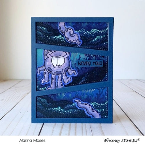 Simon Says Stamp! Whimsy Stamps SLIMLINE UNDER THE SEA 8.5 x 3.5 Paper Pack WSDPS09