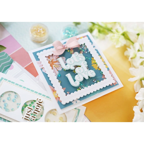Simon Says Stamp! PinkFresh Studio STITCHED SCALLOP SQUARE Essentials Die Set pf057es | color-code:ALT01