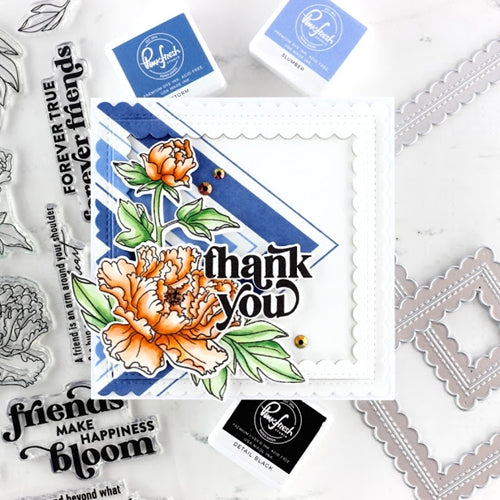 Simon Says Stamp! PinkFresh Studio STITCHED SCALLOP SQUARE Essentials Die Set pf057es | color-code:ALT04