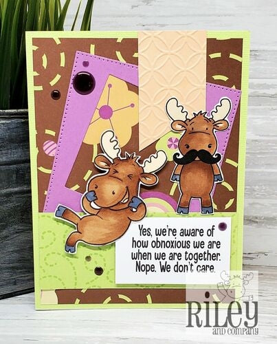 Simon Says Stamp! Riley And Company Funny Bones WE ARE OBNOXIOUS Cling Rubber Stamp RWD 925