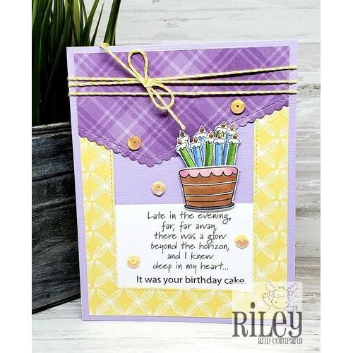 Simon Says Stamp! Riley and Company Funny Bones THE GLOW BEYOND THE HORIZON Cling Rubber Stamp RWD 922