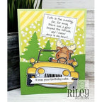 Simon Says Stamp! Riley and Company Funny Bones THE GLOW BEYOND THE HORIZON Cling Rubber Stamp RWD 922