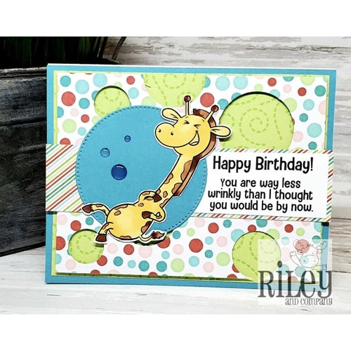Simon Says Stamp! Riley And Company Funny Bones LESS WRINKLY Cling Rubber Stamp RWD 917