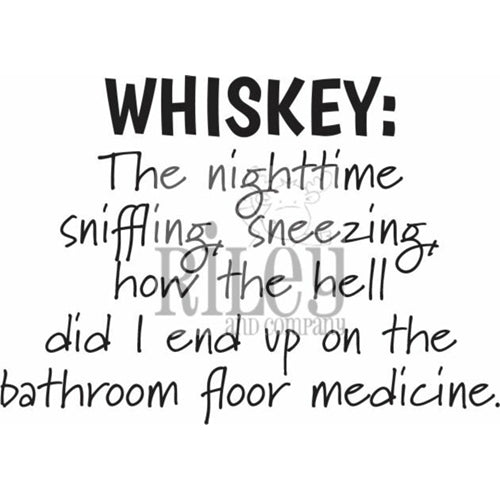 Simon Says Stamp! Riley And Company Funny Bones WHISKEY Cling Rubber Stamp RWD 915