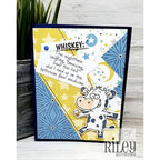 Simon Says Stamp! Riley And Company Funny Bones WHISKEY Cling Rubber Stamp RWD 915