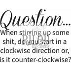 Simon Says Stamp! Riley And Company Funny Bones QUESTION Cling Rubber Stamp RWD 916