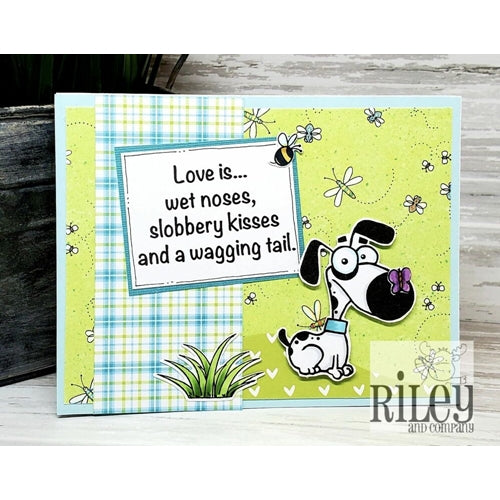 Simon Says Stamp! Riley And Company Funny Bones LOVE IS Cling RWD 909