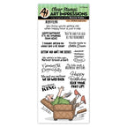 Simon Says Stamp! Art Impressions SIT BACK Laugh Lines Clear Stamps 5421