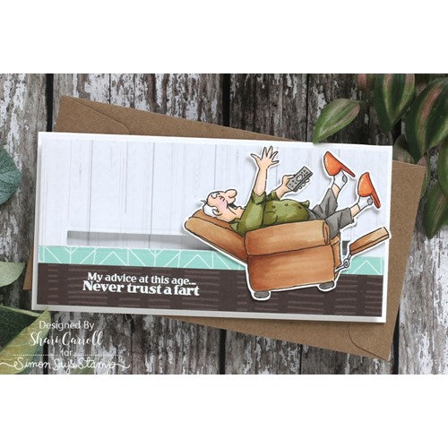 Simon Says Stamp! Art Impressions SIT BACK Laugh Lines Clear Stamps 5421 | color-code:ALT1