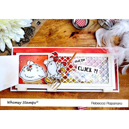 Simon Says Stamp! Whimsy Stamps WHAT THE CLUCK Dies WSD415a