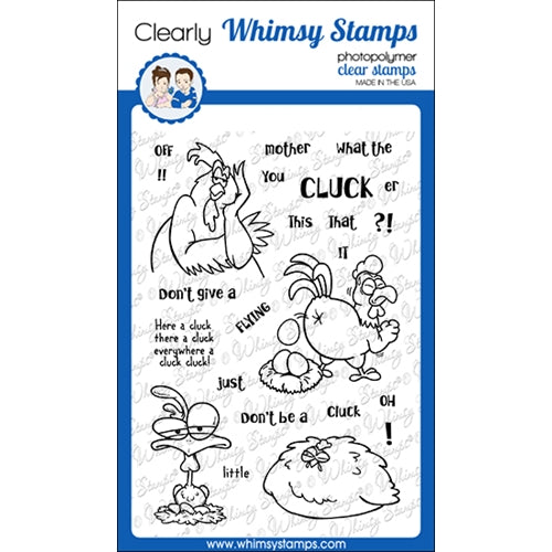 Simon Says Stamp! Whimsy Stamps WHAT THE CLUCK Clear Stamps CWSD376