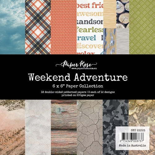 Simon Says Stamp! Paper Rose WEEKEND ADVENTURE 6x6 Paper Pack 22225*