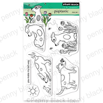 Simon Says Stamp! Penny Black Clear Stamps PUPTASTIC 30 830*