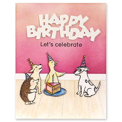 Simon Says Stamp! Penny Black Clear Stamps PAWSOME BIRTHDAY 30 837*