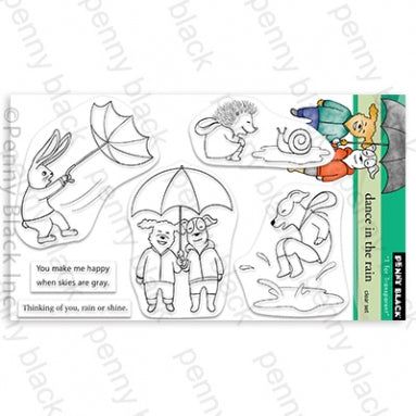 Simon Says Stamp! Penny Black Clear Stamps DANCE IN THE RAIN 30 840*