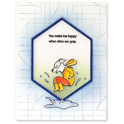Simon Says Stamp! Penny Black Clear Stamps DANCE IN THE RAIN 30 840*
